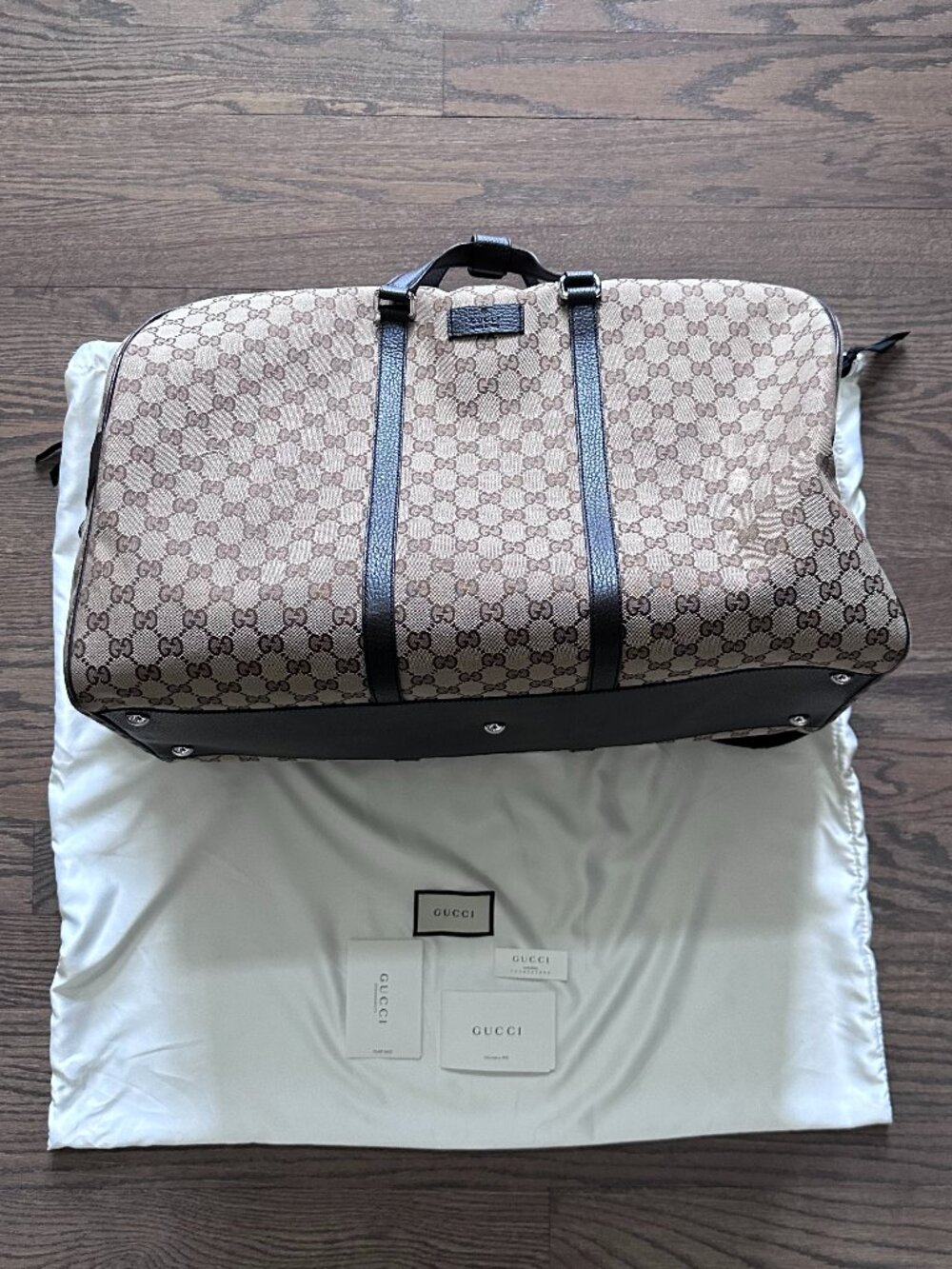 Gucci GG Monogram Canvas Duffel Bag